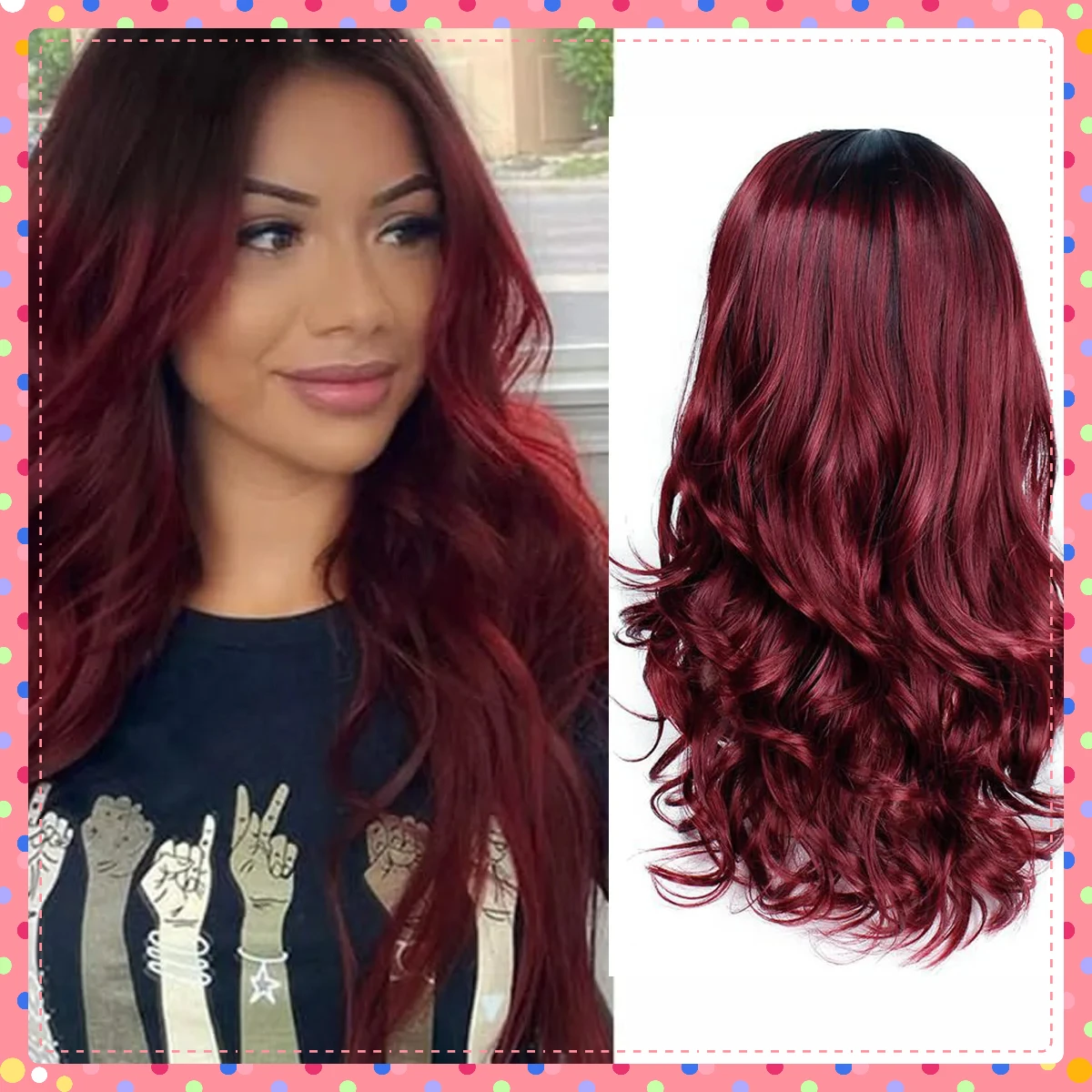 Long Synthetic Body Wave Wig for Women Heat Resistant Fiber Natural Black Red Gradient Mi-ku Inspired Cosplay Costume Party
Long Synthetic Body Wave Wig for Women Heat Resistant Fiber Natural Black Red Gradient Mi-ku Inspired Cosplay Costume Party