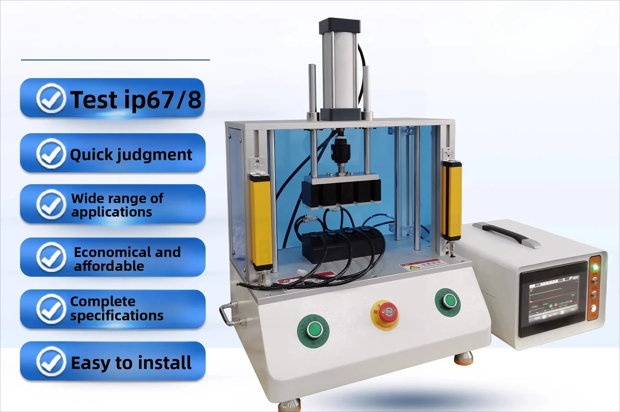 Positive and negative pressure IP67 electronic plastic hardware electric toothbrush camera airtightness detector waterproof
Positive and negative pressure IP67 electronic plastic hardware electric toothbrush camera airtightness detector waterproof