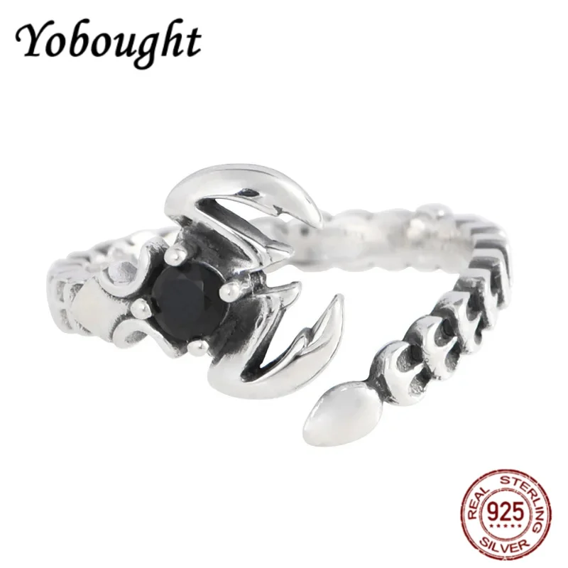 NEW S925 Silver Retro Personality Niche Set With Zircon Open Mouth Scorpion Ring Women's Style
NEW S925 Silver Retro Personality Niche Set With Zircon Open Mouth Scorpion Ring Women's Style