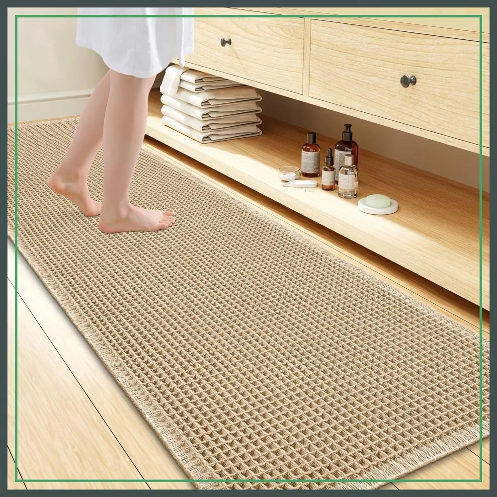 Extra Soft Absorbent Waffle Bath Mat 72x24, Non Slip Machine Washable Quick Dry Bathroom Rug for Floor, Tub, Shower
Extra Soft Absorbent Waffle Bath Mat 72x24, Non Slip Machine Washable Quick Dry Bathroom Rug for Floor, Tub, Shower