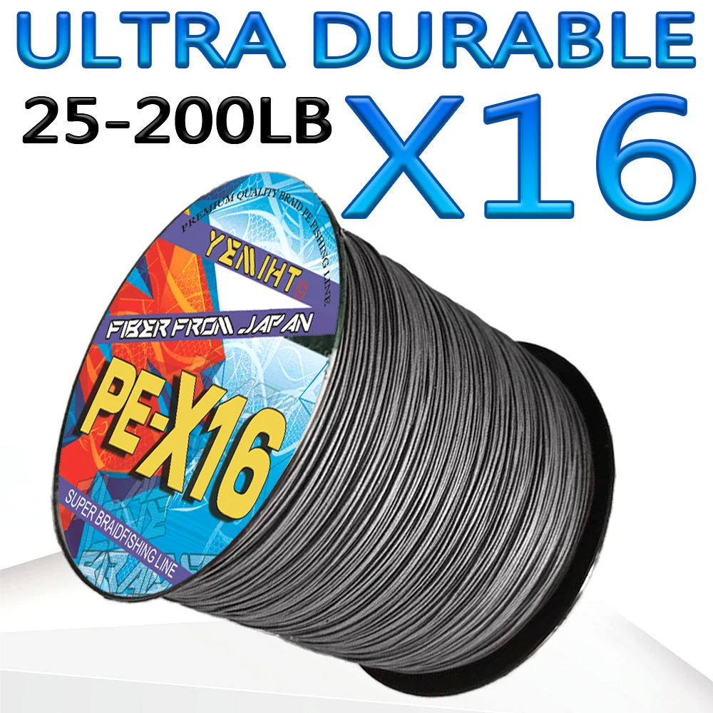 X16 Strands Braided Fishing Lines Ultra 300M Lure Fishing Strong PE Line Multifilament Grey Durable Leader Wire 0.16mm-0.80mm
X16 Strands Braided Fishing Lines Ultra 300M Lure Fishing Strong PE Line Multifilament Grey Durable Leader Wire 0.16mm-0.80mm