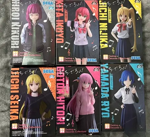 IN Stock Original SEGA Desktop  Decorate Collections BOCCHI THE Gotoh Hitori Kita Ikuyo Yamada Ryo Action Figure PVC Model