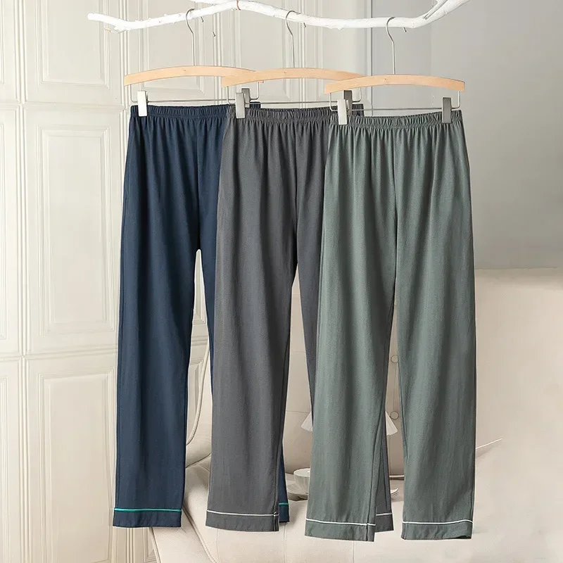 New 100% Cotton Pajamas Pants Men Spring Autumn Solid Straight Sleep Bottoms Casual Loose Home Pants Soft Sleep Trousers Pants
New 100% Cotton Pajamas Pants Men Spring Autumn Solid Straight Sleep Bottoms Casual Loose Home Pants Soft Sleep Trousers Pants