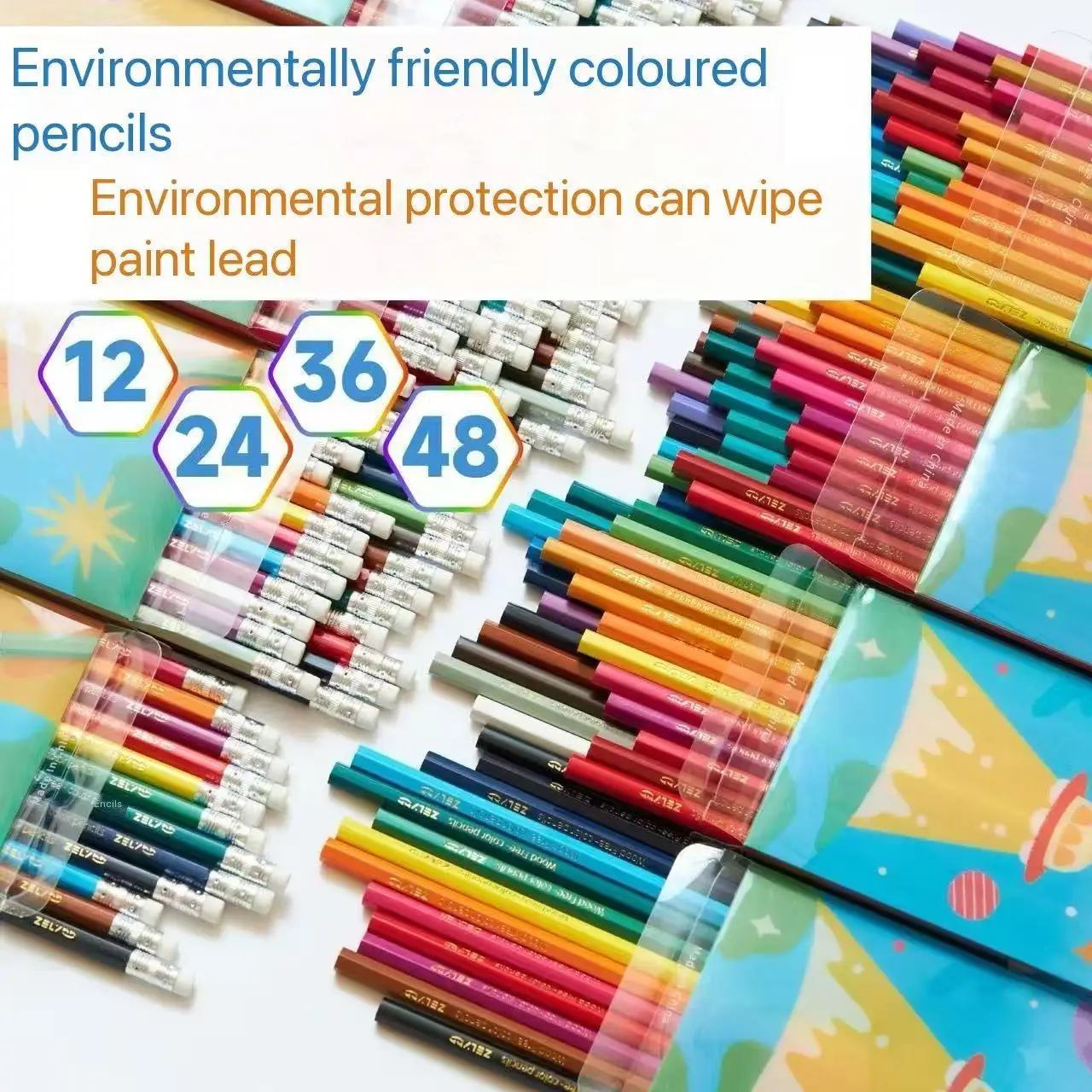 12/24/36/48Colors 3.5mm Pencil Colored Lead Smooth Writing School Office Sketching Painting Writing Stationery Supplies
12/24/36/48Colors 3.5mm Pencil Colored Lead Smooth Writing School Office Sketching Painting Writing Stationery Supplies