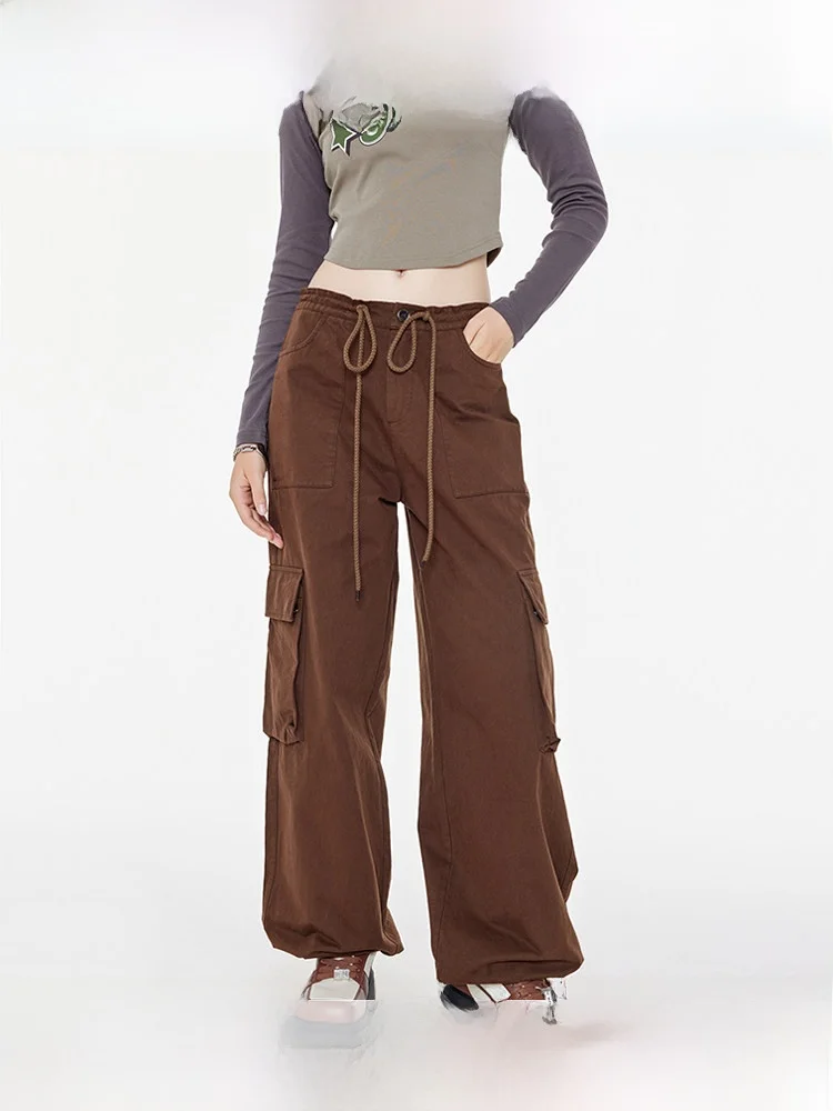 Brown Straight Leg Workwear Trousers for Women Deep Coffee Color Sweatpants Vintage Long Pants Winter Wide Leg Trousers
Brown Straight Leg Workwear Trousers for Women Deep Coffee Color Sweatpants Vintage Long Pants Winter Wide Leg Trousers
