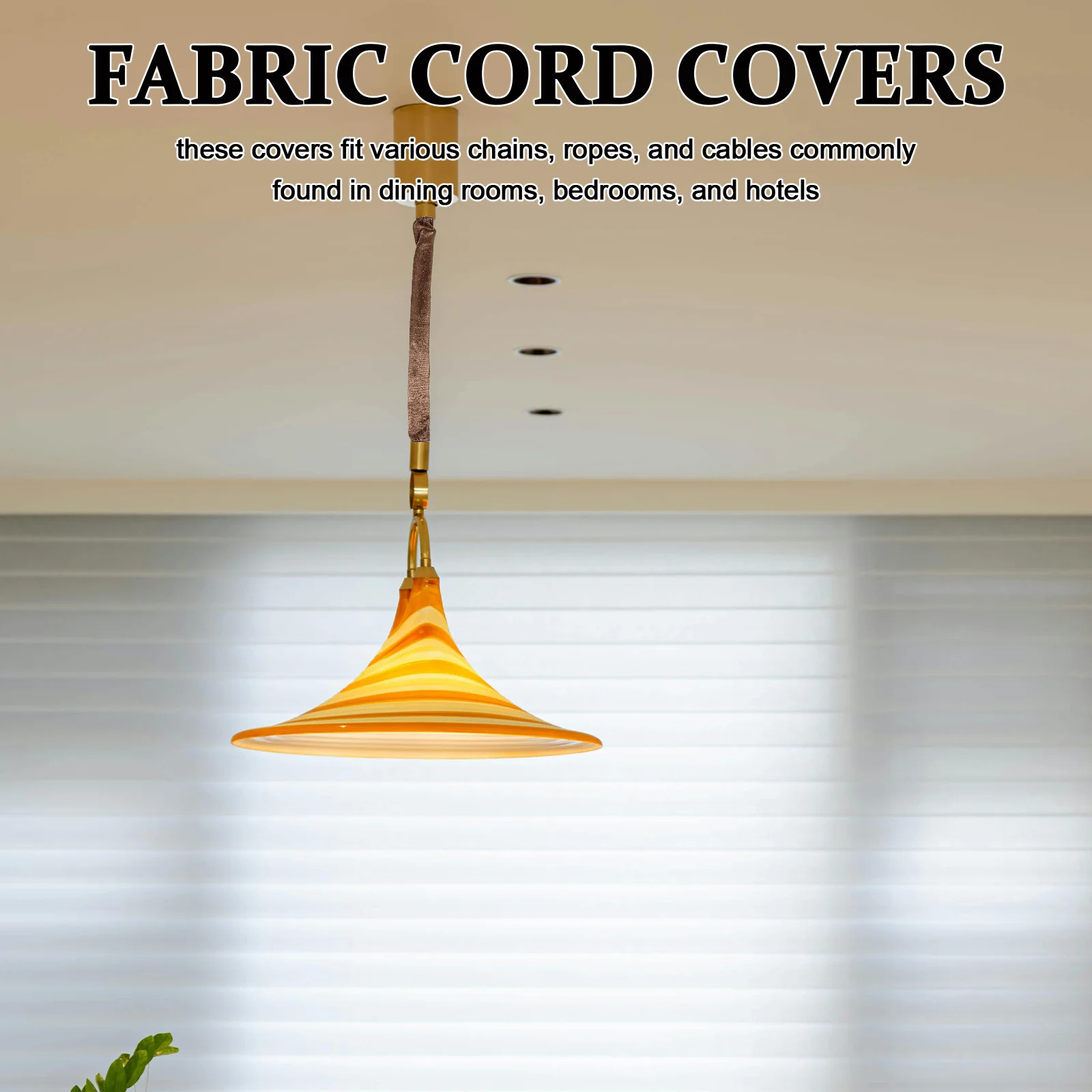 Lamp Cord Drape Cover Textured Fabric Sleeve for Pendant Lights Wiring Protection and Home Interior Decoration
Lamp Cord Drape Cover Textured Fabric Sleeve for Pendant Lights Wiring Protection and Home Interior Decoration