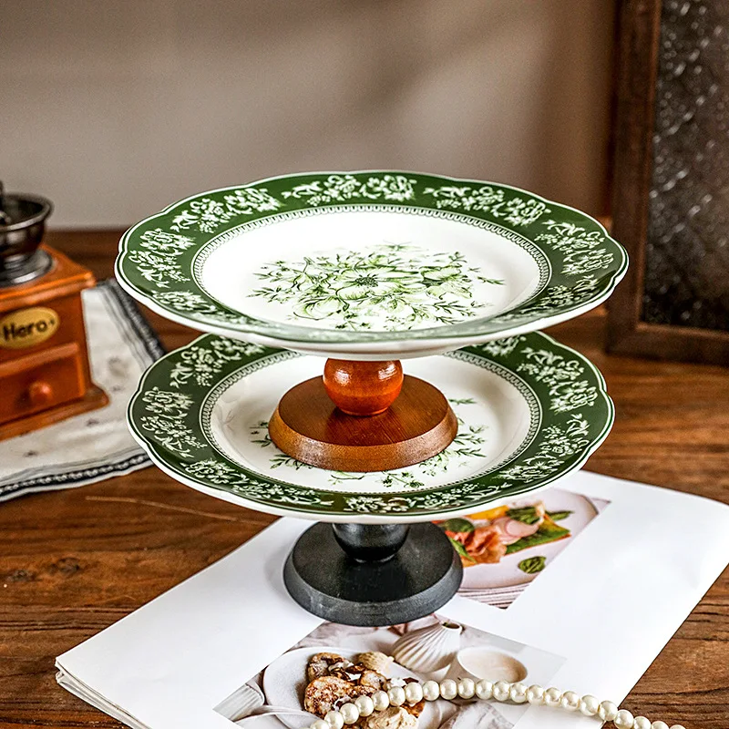PYH Wooden High Foot Plate Ceramic Retro Fruit Snack Storage Refreshment Coffee Table Entrance Decorative Plate
PYH Wooden High Foot Plate Ceramic Retro Fruit Snack Storage Refreshment Coffee Table Entrance Decorative Plate
