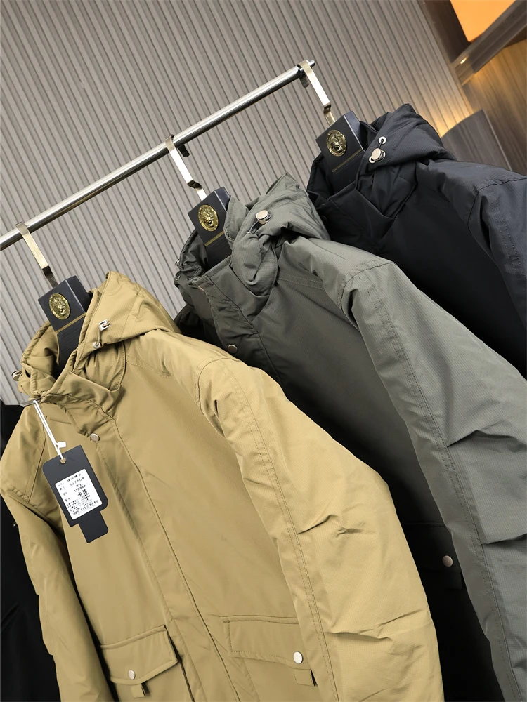 Profional Men's Outdoor Hard ell Jaet Autumn Winter Thiened Cotton Coat with Large kets Windproof Waterproof Hood
Profional Men's Outdoor Hard ell Jaet Autumn Winter Thiened Cotton Coat with Large kets Windproof Waterproof Hood