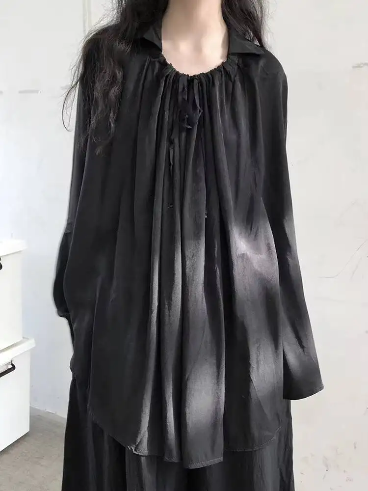 Рубашка женская с длинным рукавом, модная классическая Повседневная Свободная большая блузка в стиле темной накидки, весна-осень
Рубашка женская с длинным рукавом, модная классическая Повседневная Свободная большая блузка в стиле темной накидки, весна-осень