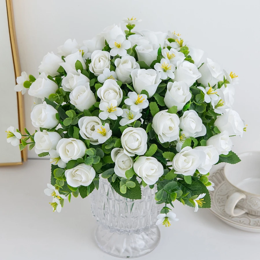 Artificial Flowers rose silk Wedding bridal Bouquet Home vase Table Decoration Outdoor garden arch Courtyard DIY Gift box wreath
Artificial Flowers rose silk Wedding bridal Bouquet Home vase Table Decoration Outdoor garden arch Courtyard DIY Gift box wreath