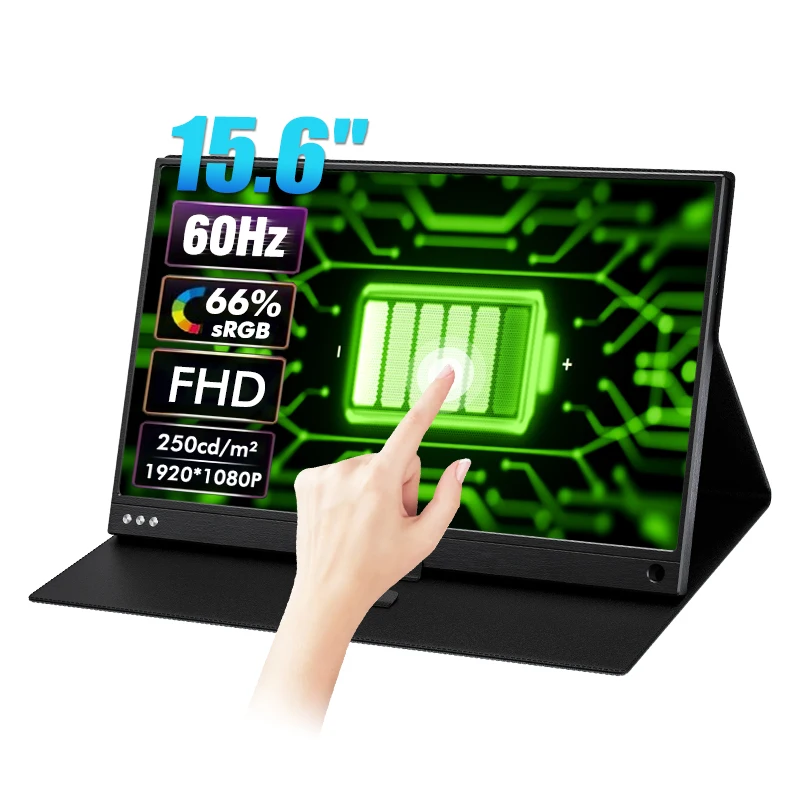 KYLETROC 15.6 Inch Touch Screen Portable Monitor Full HD 1920*1080P IPS PC Display Built-in Battery for Phone Laptop Switch PS4
KYLETROC 15.6 Inch Touch Screen Portable Monitor Full HD 1920*1080P IPS PC Display Built-in Battery for Phone Laptop Switch PS4