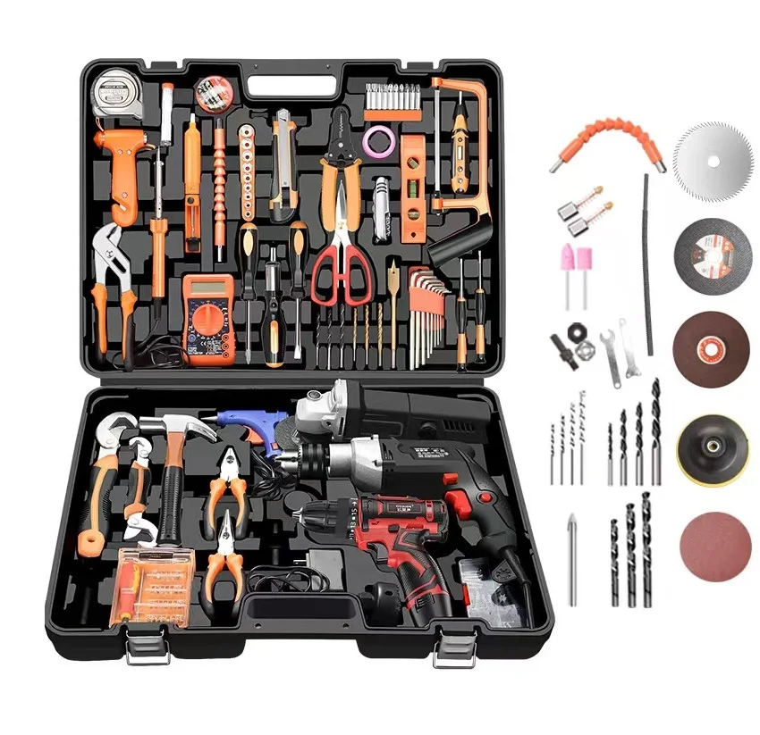 OEM Factory Direct Sales of 100 Multifunctional Home Customized Complete Set of Giant Toolbox Set
OEM Factory Direct Sales of 100 Multifunctional Home Customized Complete Set of Giant Toolbox Set