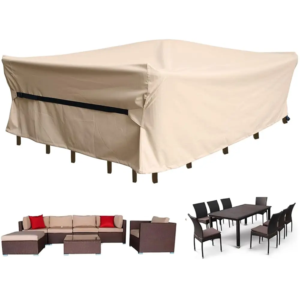 Patio Furniture Set Covers Waterproof Heavy Duty 600D Outdoor Sectional Sofa Couch Cover Patio Conversation Sets Cover Outside
Patio Furniture Set Covers Waterproof Heavy Duty 600D Outdoor Sectional Sofa Couch Cover Patio Conversation Sets Cover Outside