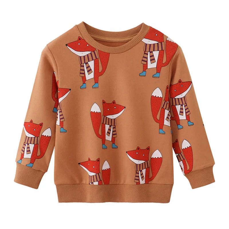 Jumping Meters 2-7T Foxes Animals Print Boys Girls Sweatshirts Autumn Spring Kids Clothes Hot Selling Shirts Tops Baby
Jumping Meters 2-7T Foxes Animals Print Boys Girls Sweatshirts Autumn Spring Kids Clothes Hot Selling Shirts Tops Baby