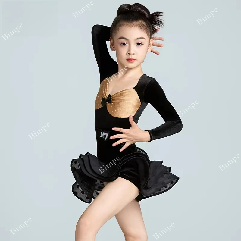 Girls Rumba Tango Samba Latin Dance Costume Suit Child Salsa Latin Dance Dress Girls Ballroom Dance Competition Dresses Kids
Girls Rumba Tango Samba Latin Dance Costume Suit Child Salsa Latin Dance Dress Girls Ballroom Dance Competition Dresses Kids