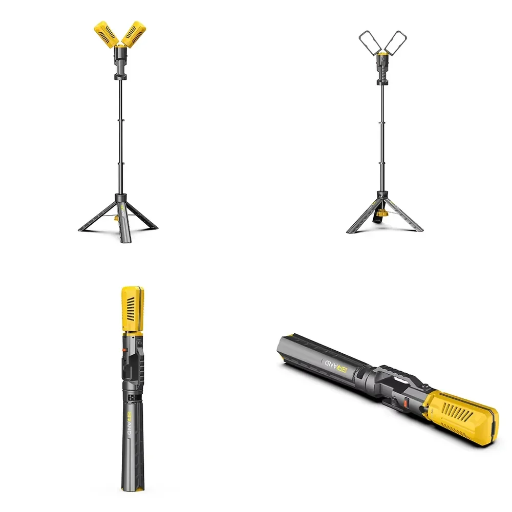 Everstar 2 Head Aluminum Alloy Portable Tripod Work Light Telescoping LED Work Lamp for Camping Garage Rechargeable Magnetic
Everstar 2 Head Aluminum Alloy Portable Tripod Work Light Telescoping LED Work Lamp for Camping Garage Rechargeable Magnetic