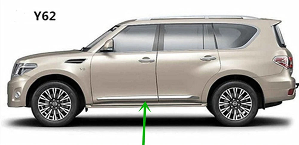 Car Exterior Door Side Molding Cover Trim For Nissan Patrol Y62 2010-2018 Skirt Crashproof Stirp Trim Shade Body Protection
Car Exterior Door Side Molding Cover Trim For Nissan Patrol Y62 2010-2018 Skirt Crashproof Stirp Trim Shade Body Protection
