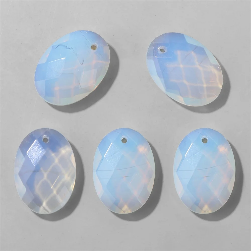 5Pcs 17x25mm Natural Gem stone Faceted Oval Pendant, Double Sided DIY Charm for Jewelry Making, Healing Crystal Accessory Gift
5Pcs 17x25mm Natural Gem stone Faceted Oval Pendant, Double Sided DIY Charm for Jewelry Making, Healing Crystal Accessory Gift
