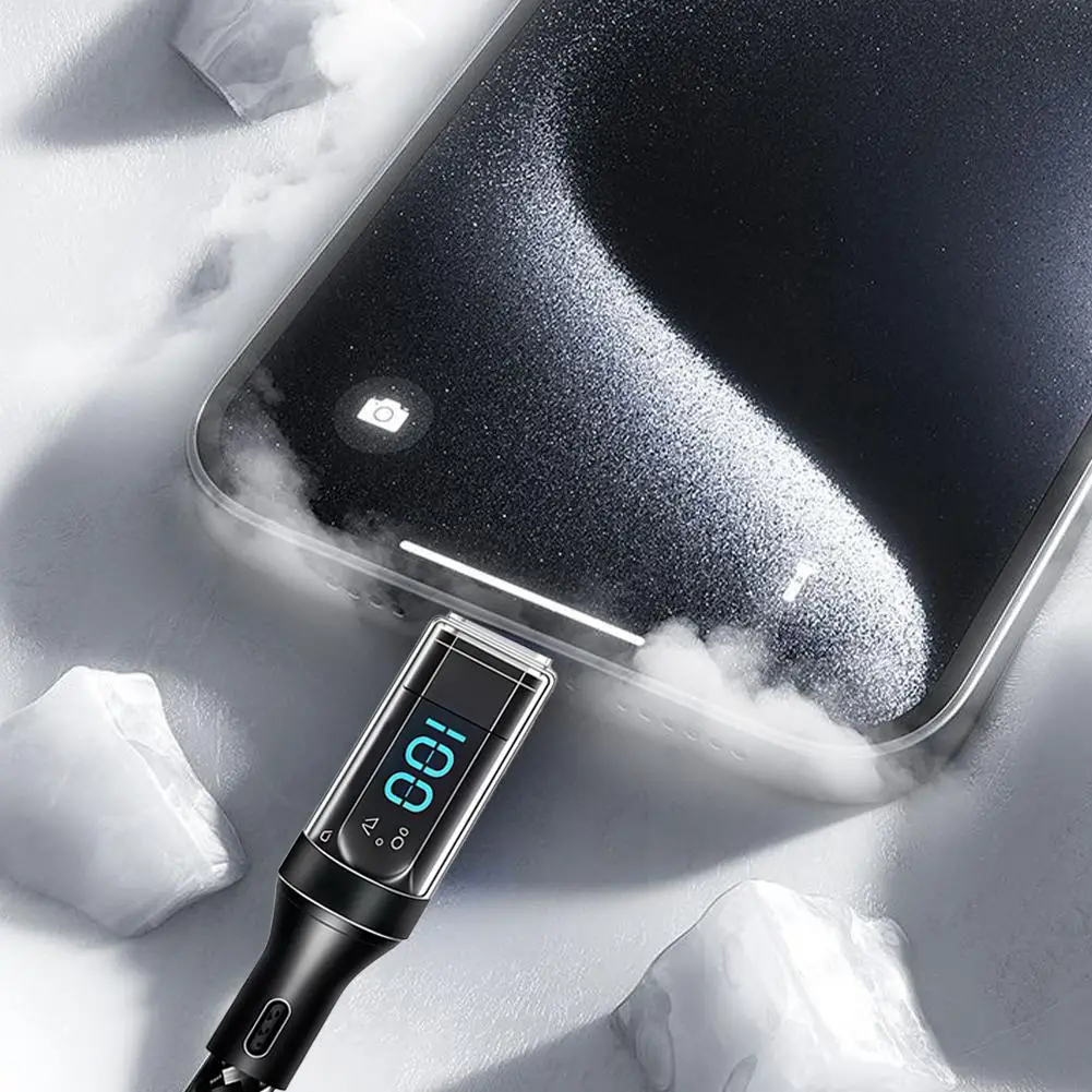 100W USB To Type-C Fast Charging Cable Real-Time Charging Status Display,1/1.5/2m For Huawei Carbon Crystal O9F6
100W USB To Type-C Fast Charging Cable Real-Time Charging Status Display,1/1.5/2m For Huawei Carbon Crystal O9F6