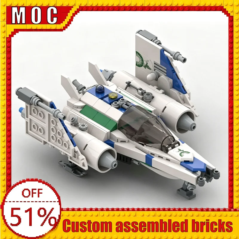 390PCS SB‑5 Corvine Modify Starfighter Custom Sci‑Fi MOC Model Building Blocks DIY Assembly Educational Learning Christmas Gift
390PCS SB‑5 Corvine Modify Starfighter Custom Sci‑Fi MOC Model Building Blocks DIY Assembly Educational Learning Christmas Gift