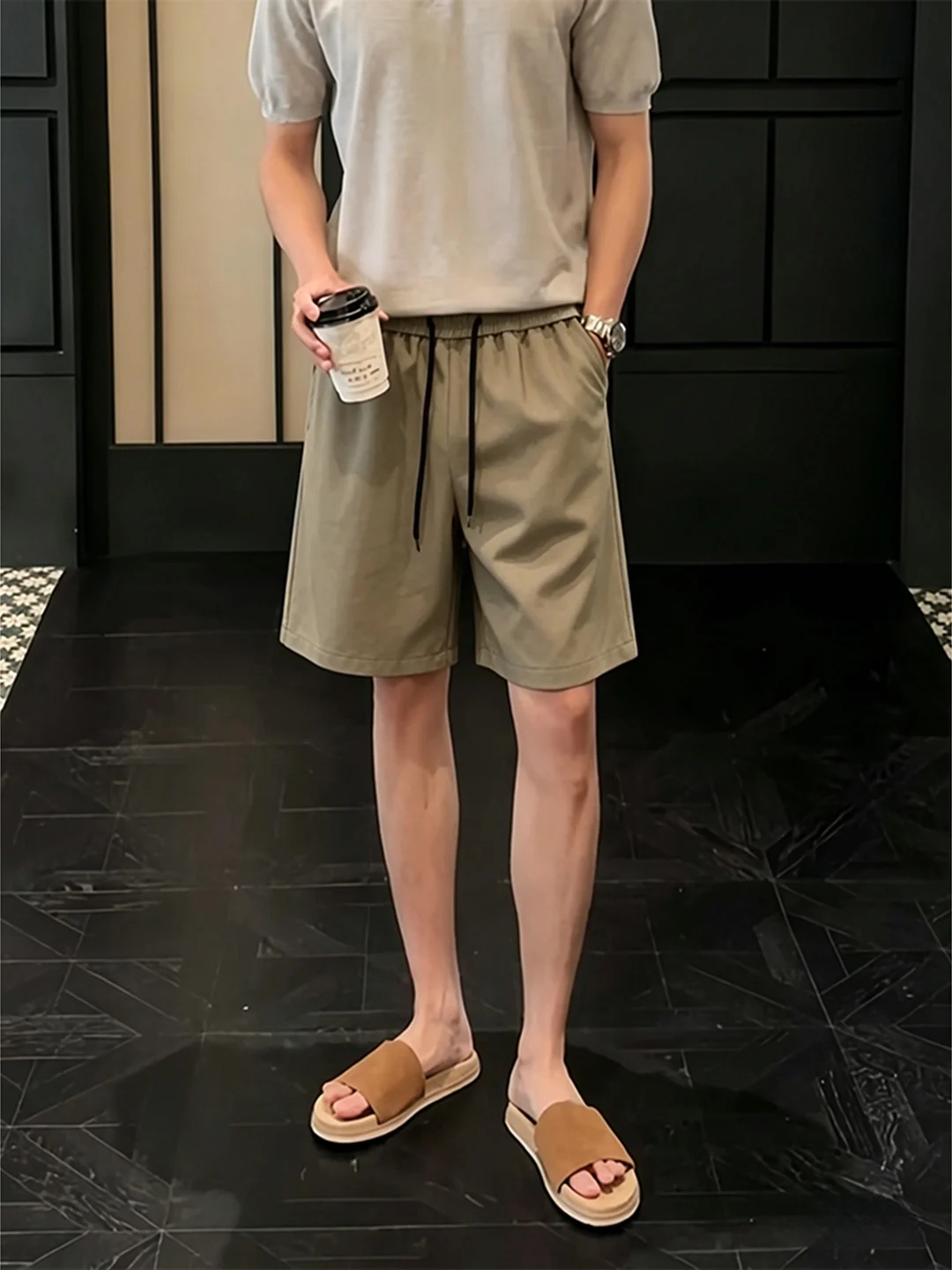 Cleanfit Korean Style Men's Ice Silk Short Pants Summer Thin Five-Point Western Pants Casual Loose Fit Polyester Fiber
Cleanfit Korean Style Men's Ice Silk Short Pants Summer Thin Five-Point Western Pants Casual Loose Fit Polyester Fiber