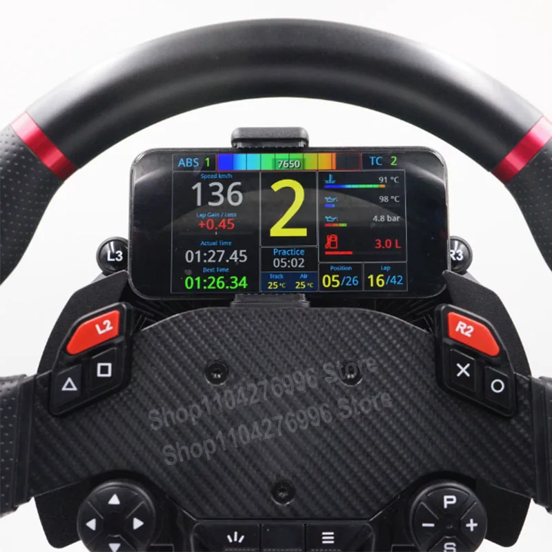 For Thrustmaster T598 Simulation Racing Game Dashboard Universal Adjustable Phone Holder