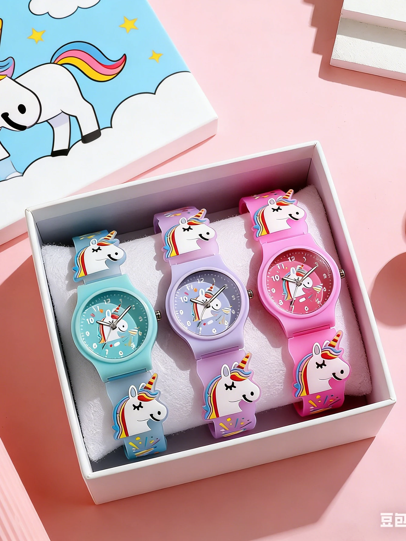 Cute 3D Unicorn Kids Analog Watch, Colorful Silicone Strap Wristwatch, Educational Time Teacher for Girls, Perfect Birthday Gift
Cute 3D Unicorn Kids Analog Watch, Colorful Silicone Strap Wristwatch, Educational Time Teacher for Girls, Perfect Birthday Gift