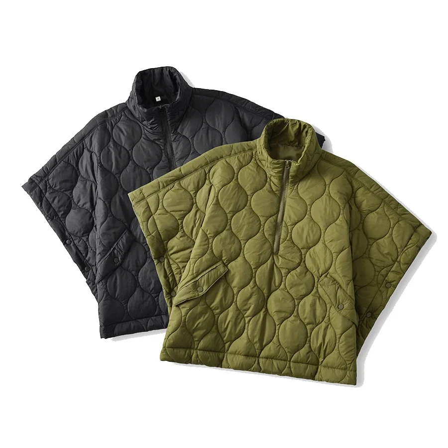 Cotton-padded Women Camping Shawl Cape Coat Argyle Stand Collar Thickened Warm Winter Topcoat Lady Outwear Batwing Sleeve Poncho
Cotton-padded Women Camping Shawl Cape Coat Argyle Stand Collar Thickened Warm Winter Topcoat Lady Outwear Batwing Sleeve Poncho