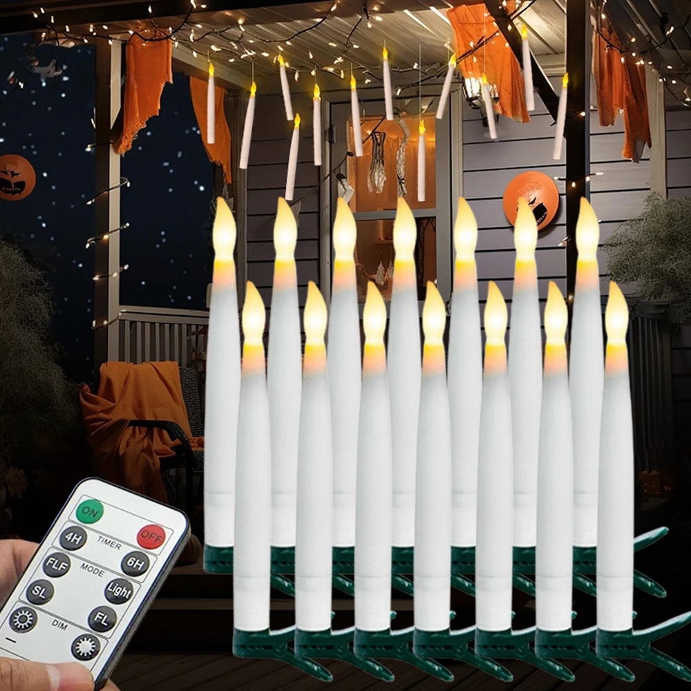 12 PCS Christmas LED Floating Candles with Magic Wand Flameless Candle Flickering Birthday Candle for Wedding Holiday Decoration
12 PCS Christmas LED Floating Candles with Magic Wand Flameless Candle Flickering Birthday Candle for Wedding Holiday Decoration