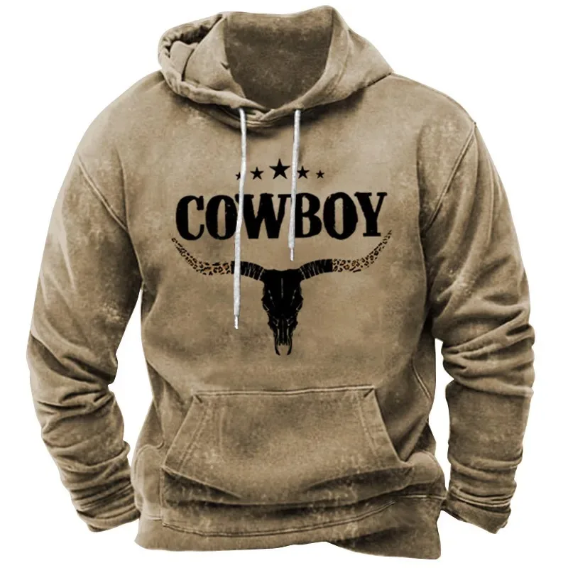Autumn Vintage Hoodie For Men Cowboy Print Long Sleeve Oversized Sweatshirt Casual Street Men's Clothing Classic Style Pullover
Autumn Vintage Hoodie For Men Cowboy Print Long Sleeve Oversized Sweatshirt Casual Street Men's Clothing Classic Style Pullover