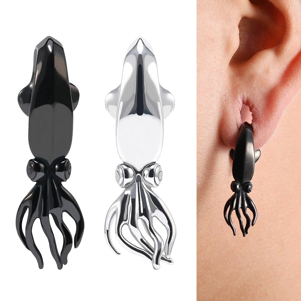 1PC Stainless Steel Octopus Black/Silver Heavy Design Ear Weights Plugs Tunnel Ear Gauges For Man Women Earring Piercing Jewelry
1PC Stainless Steel Octopus Black/Silver Heavy Design Ear Weights Plugs Tunnel Ear Gauges For Man Women Earring Piercing Jewelry