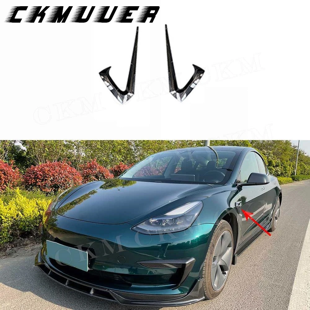 CKMUUER ABS Car Front Bumper Side Trim Canards Fin Air Intake Wingle Car Bodykits Accessories for Tesla Model 3
CKMUUER ABS Car Front Bumper Side Trim Canards Fin Air Intake Wingle Car Bodykits Accessories for Tesla Model 3