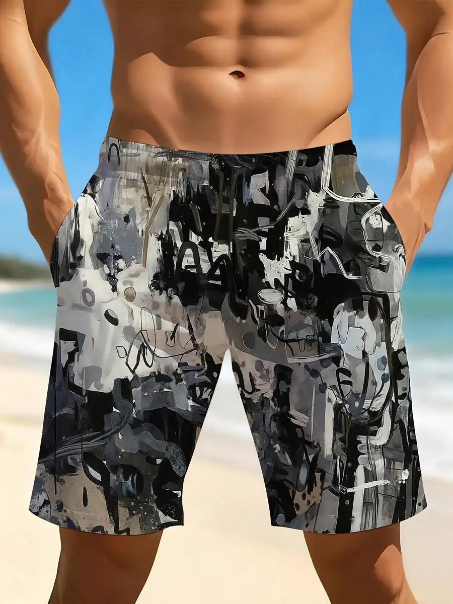 Mens Printed Beach Board Shorts Breathable Quick Dry For Swimming Pool And Outdoor Summer Activities
Mens Printed Beach Board Shorts Breathable Quick Dry For Swimming Pool And Outdoor Summer Activities