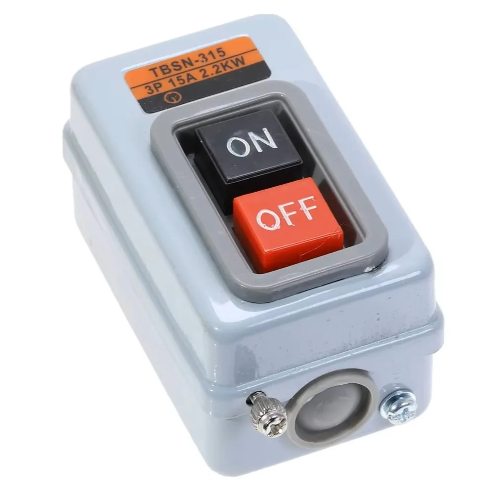 Push Button Power Switch Three Phases Power Control Start Switch AC 380V 15A 3P 2.2KW TBSN-315
Push Button Power Switch Three Phases Power Control Start Switch AC 380V 15A 3P 2.2KW TBSN-315