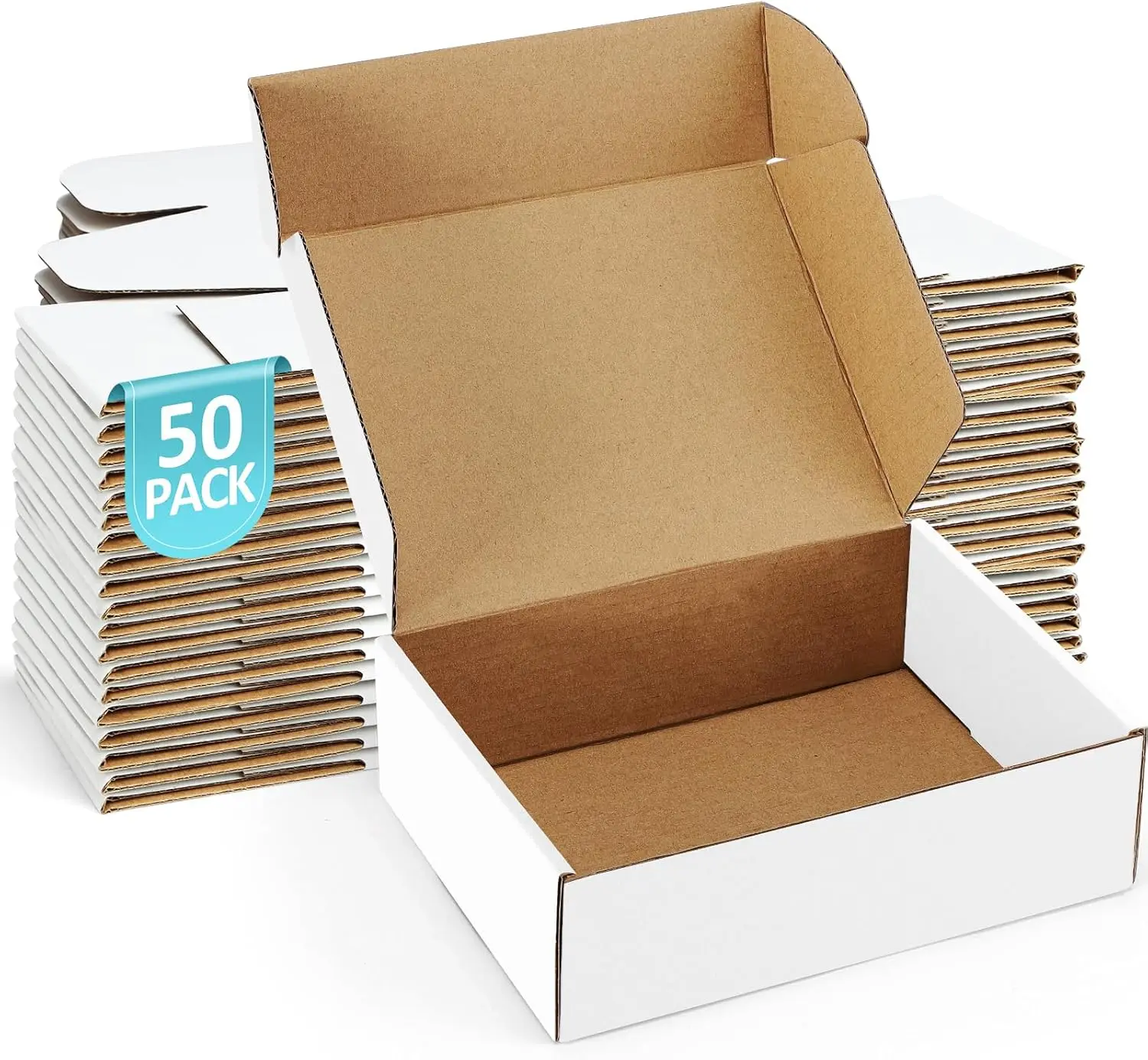 50 Pack 7x5x2 Corrugated Cardboard Shipping Boxes, Small Mailing Boxes for Small Business
50 Pack 7x5x2 Corrugated Cardboard Shipping Boxes, Small Mailing Boxes for Small Business
