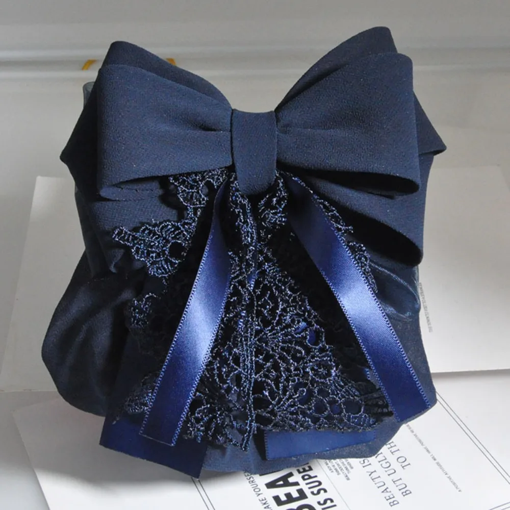 Professional Ribbon Ruffled Edges Hair Net Sweet Korean Style Women Spring Clip Hair Clip Nurse Bow Snood Office Lady
Professional Ribbon Ruffled Edges Hair Net Sweet Korean Style Women Spring Clip Hair Clip Nurse Bow Snood Office Lady