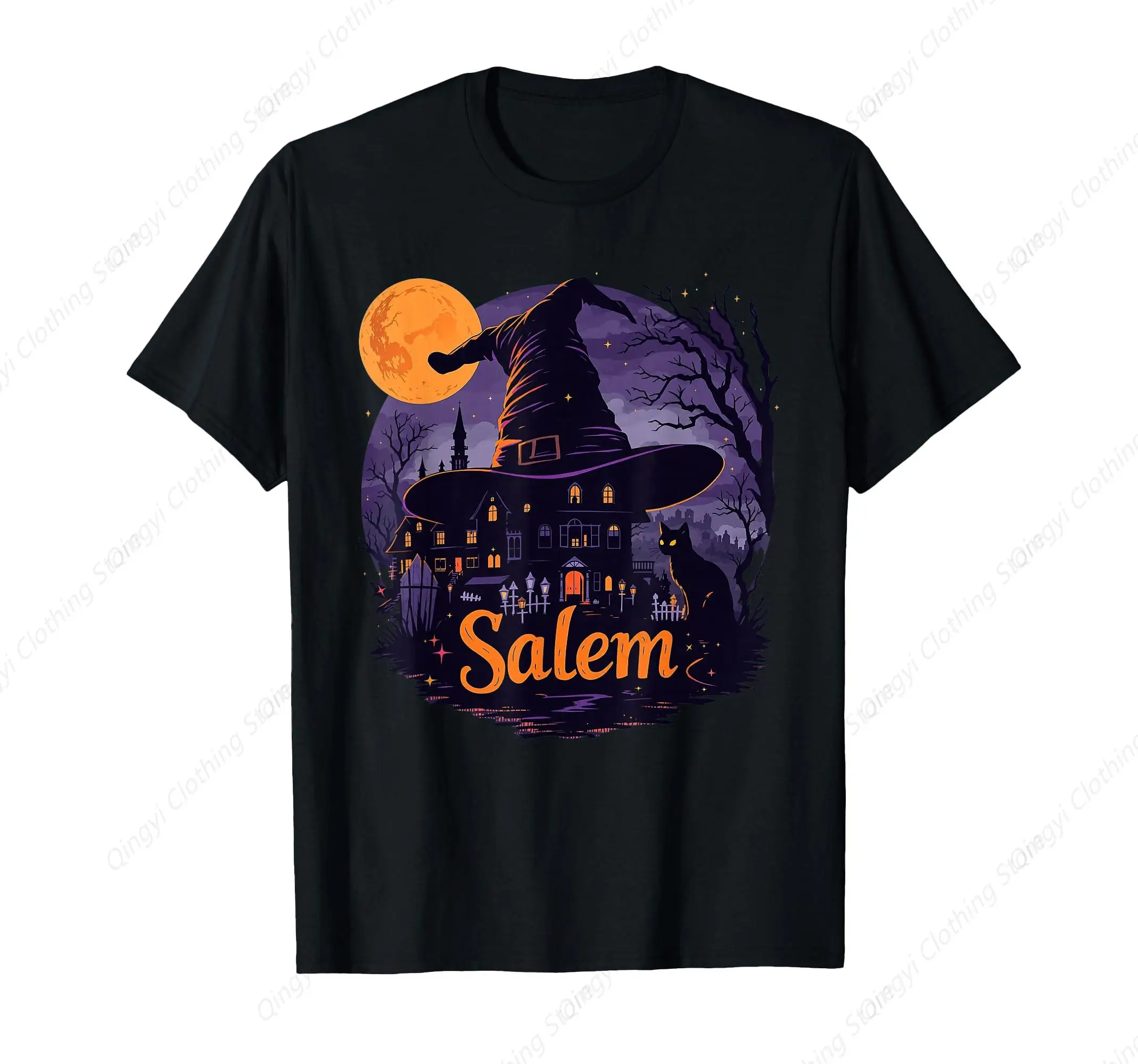 Vintage Salem Halloween Skyline Cityscape T-Shirt
Vintage Salem Halloween Skyline Cityscape T-Shirt