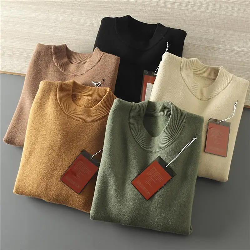 Мягкий, приятный к телу, утепленный свитер с круглым вырезом для мужчин, однотонный, универсальный, теплый, на флисовой подкладке, вязаный базовый джемпер для осени и зимы.
Мягкий, приятный к телу, утепленный свитер с круглым вырезом для мужчин, однотонный, универсальный, теплый, на флисовой подкладке, вязаный базовый джемпер для осени и зимы.