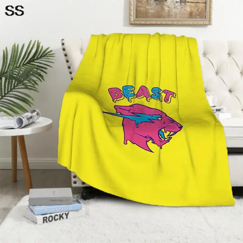 Logo Mr Beast Fanny Tiger Blanket Fleece Spring Autumn Breathable Lightweight Throw Blankets for Sofa Office Quilt
Logo Mr Beast Fanny Tiger Blanket Fleece Spring Autumn Breathable Lightweight Throw Blankets for Sofa Office Quilt