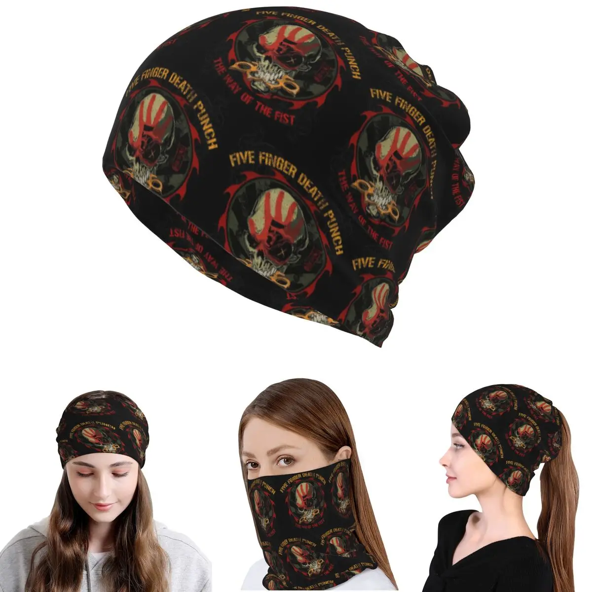 Five Finger Death Punch Bandana Neck Gaiter Face Scarf Multifunction Headband Beanies Hat for Men Women Adult Windproof
Five Finger Death Punch Bandana Neck Gaiter Face Scarf Multifunction Headband Beanies Hat for Men Women Adult Windproof