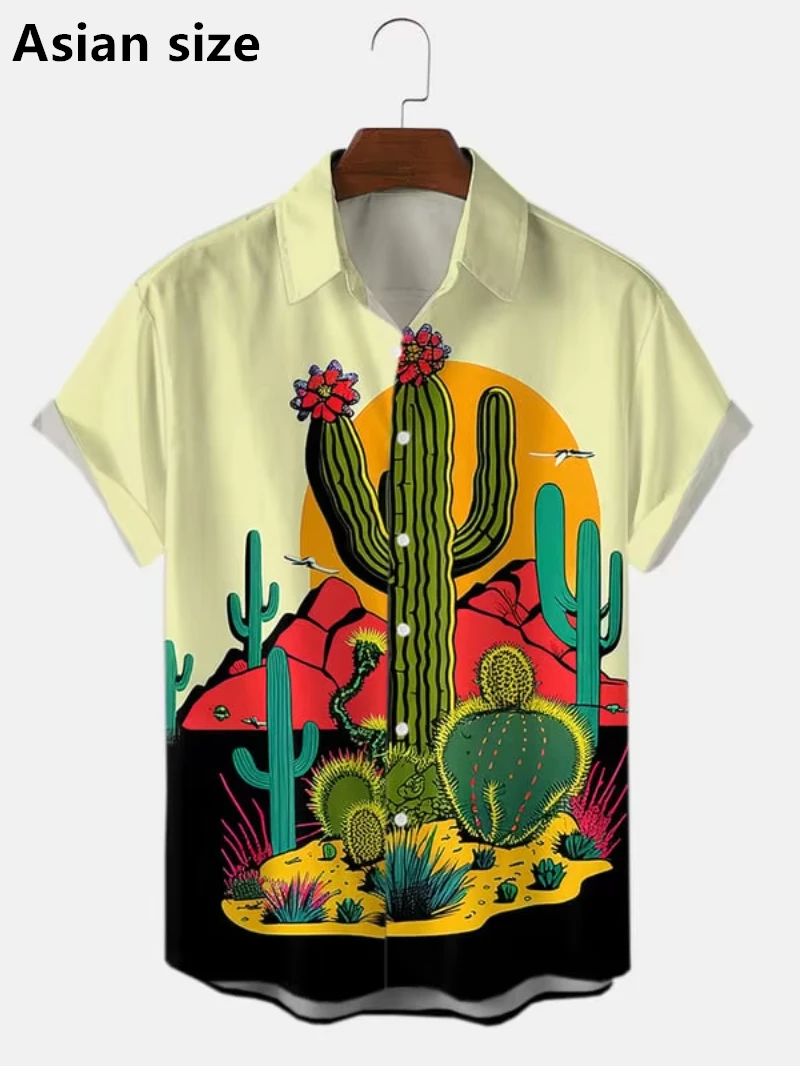 3D Print New Men Shirts Fashion Cactus Desert Beach Party Hawaiian Shirt Unisex Short Sleeve Oversized Shirt Lapel Shirts Men
3D Print New Men Shirts Fashion Cactus Desert Beach Party Hawaiian Shirt Unisex Short Sleeve Oversized Shirt Lapel Shirts Men