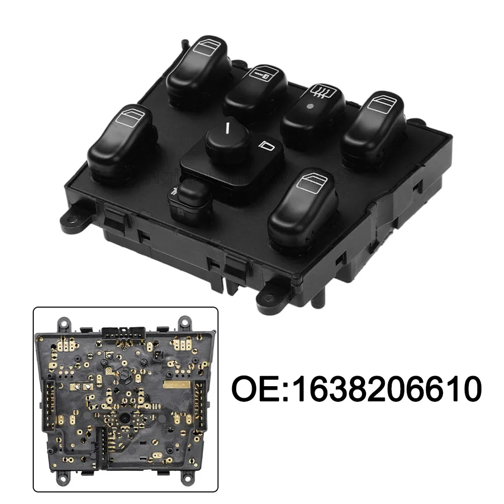Master Power Window Switch OEM Part Number A1638206610 For Mercedes For ML320 W163 ML400 1998-05 Replacement Car Accessories
Master Power Window Switch OEM Part Number A1638206610 For Mercedes For ML320 W163 ML400 1998-05 Replacement Car Accessories