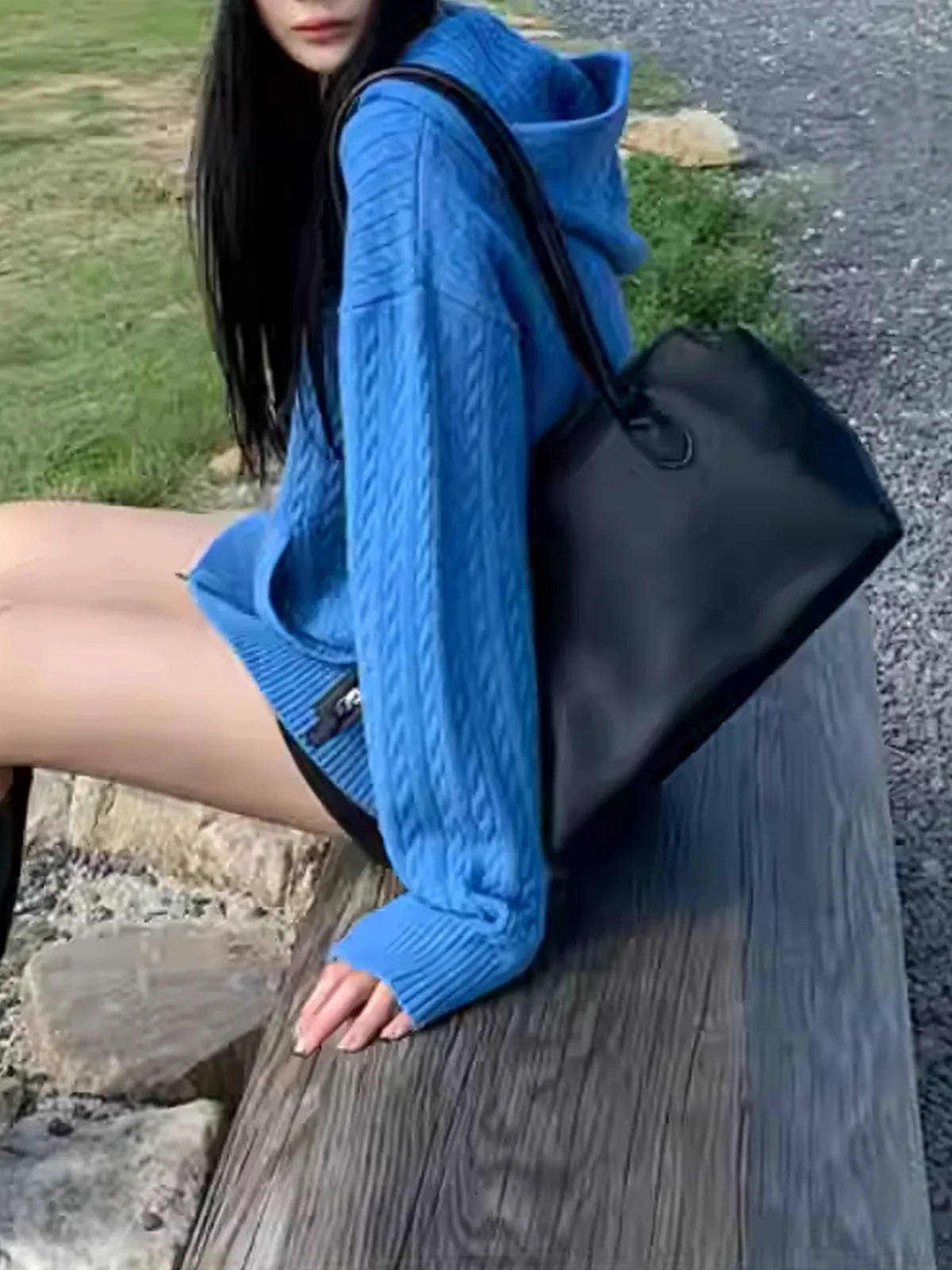 Klein синий вязаный кардиган с капюшоном Long Sve женский осенний корейский белый улучшающий топ свободного покроя для поездок на работу
Klein синий вязаный кардиган с капюшоном Long Sve женский осенний корейский белый улучшающий топ свободного покроя для поездок на работу