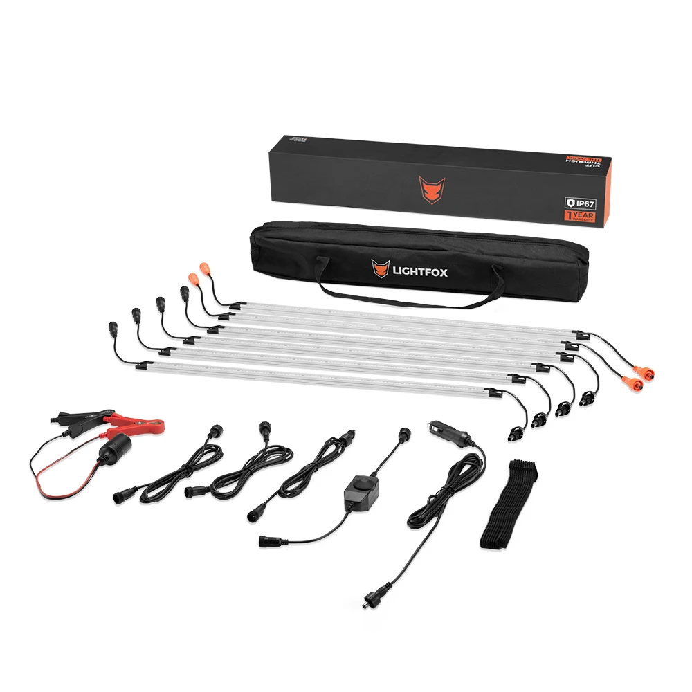 LIGHTFOX 6pcs Aluminium Waterproof Outdoor Tent Caravan 4x4 12V Camping LED Strip Light Bar
LIGHTFOX 6pcs Aluminium Waterproof Outdoor Tent Caravan 4x4 12V Camping LED Strip Light Bar