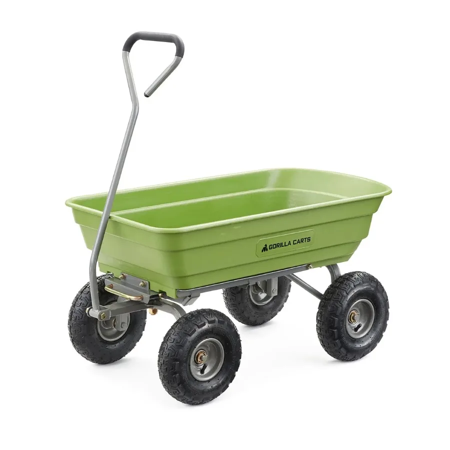 Gorilla Carts Poly Garden Dump Cart Beach Wagon, 600 Pound Capacity, Green great for the garden, lawn, barn, and farm
Gorilla Carts Poly Garden Dump Cart Beach Wagon, 600 Pound Capacity, Green great for the garden, lawn, barn, and farm