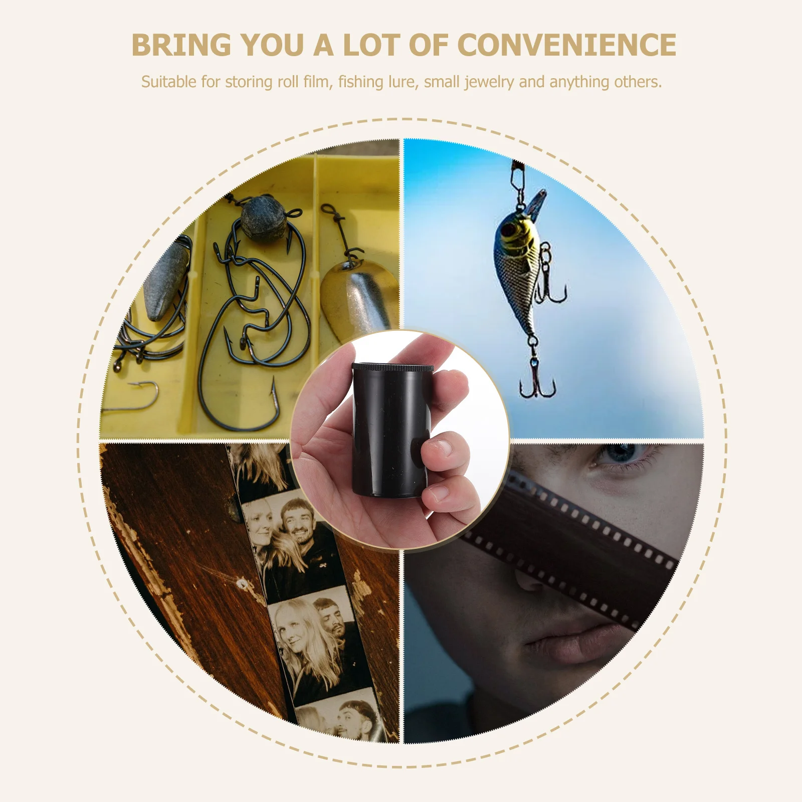 36pcs Empty Film Canisters Holder Plastic Camera Reel Storage Case For Roll Film Fishing Lure Jewelry Container
36pcs Empty Film Canisters Holder Plastic Camera Reel Storage Case For Roll Film Fishing Lure Jewelry Container