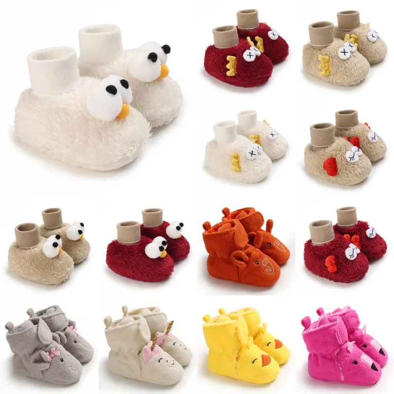 Cartoon Baby Sock Shoes Plush Warm Comfortable Elastic Rope First Walkers for Infants Boys Girls 0-18 Months
Cartoon Baby Sock Shoes Plush Warm Comfortable Elastic Rope First Walkers for Infants Boys Girls 0-18 Months