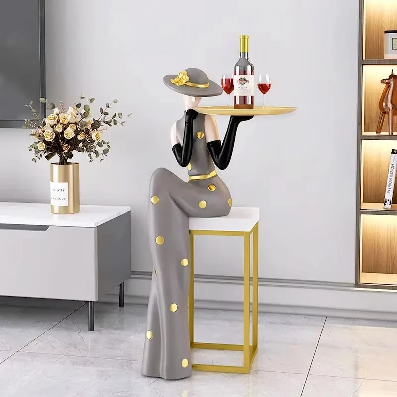 Light Luxury Art Figure Large Floor to Floor Decoration Tray Living Room foyer TV Cabinet Sofa Next to Home Decoration 
Light Luxury Art Figure Large Floor to Floor Decoration Tray Living Room foyer TV Cabinet Sofa Next to Home Decoration