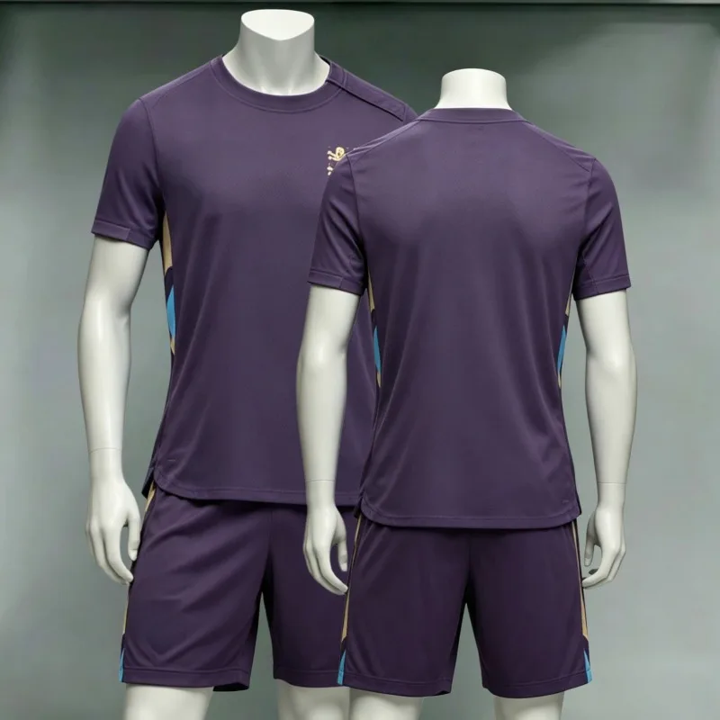 England National Team Training Soccer Jersey Set Men's Breathable Quick Dry Football Shirt + Shorts Kit Purple Uniform for Fans
England National Team Training Soccer Jersey Set Men's Breathable Quick Dry Football Shirt + Shorts Kit Purple Uniform for Fans