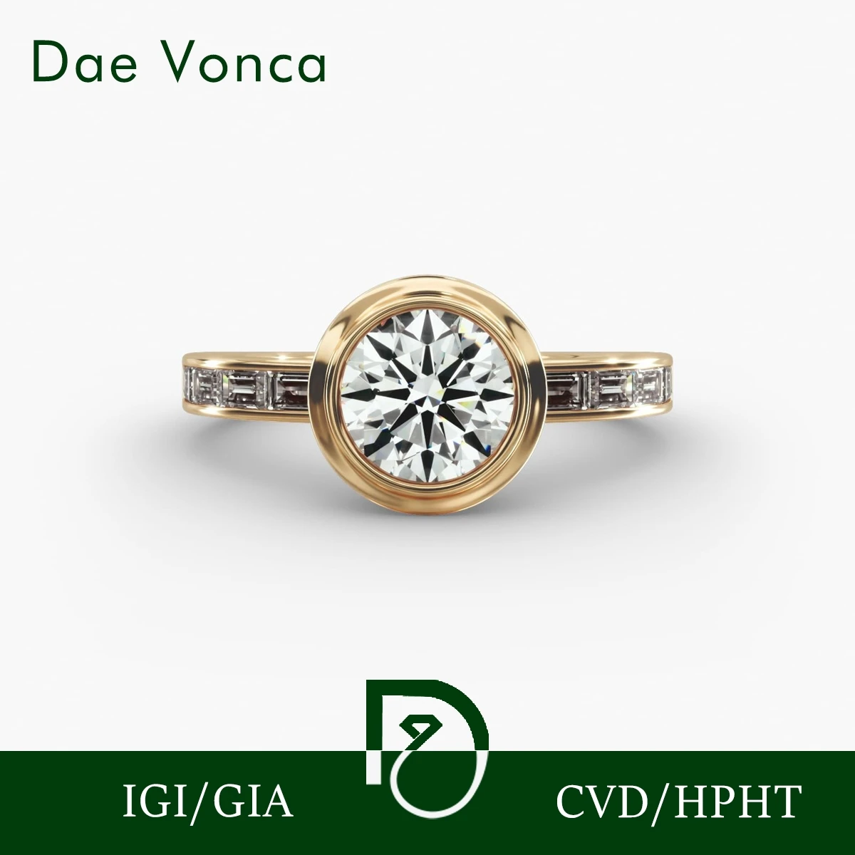 Bezel Set Baguette Diamond Line Engagement Ring 14K Yellow Gold Lab Grown Diamond Ring For Women Fine Jewelry IGI Certificate
Bezel Set Baguette Diamond Line Engagement Ring 14K Yellow Gold Lab Grown Diamond Ring For Women Fine Jewelry IGI Certificate